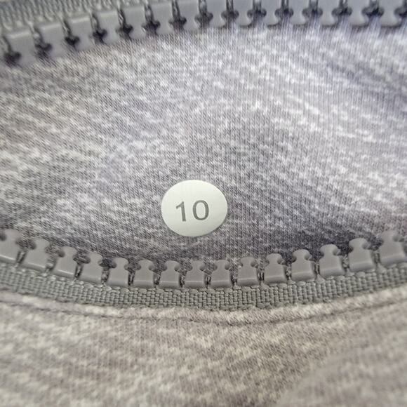 Lululemon Capri Drawstring Sz‎ 10 Tea Lounge Crop Commuter Denim White Fossil - Picture 16 of 16